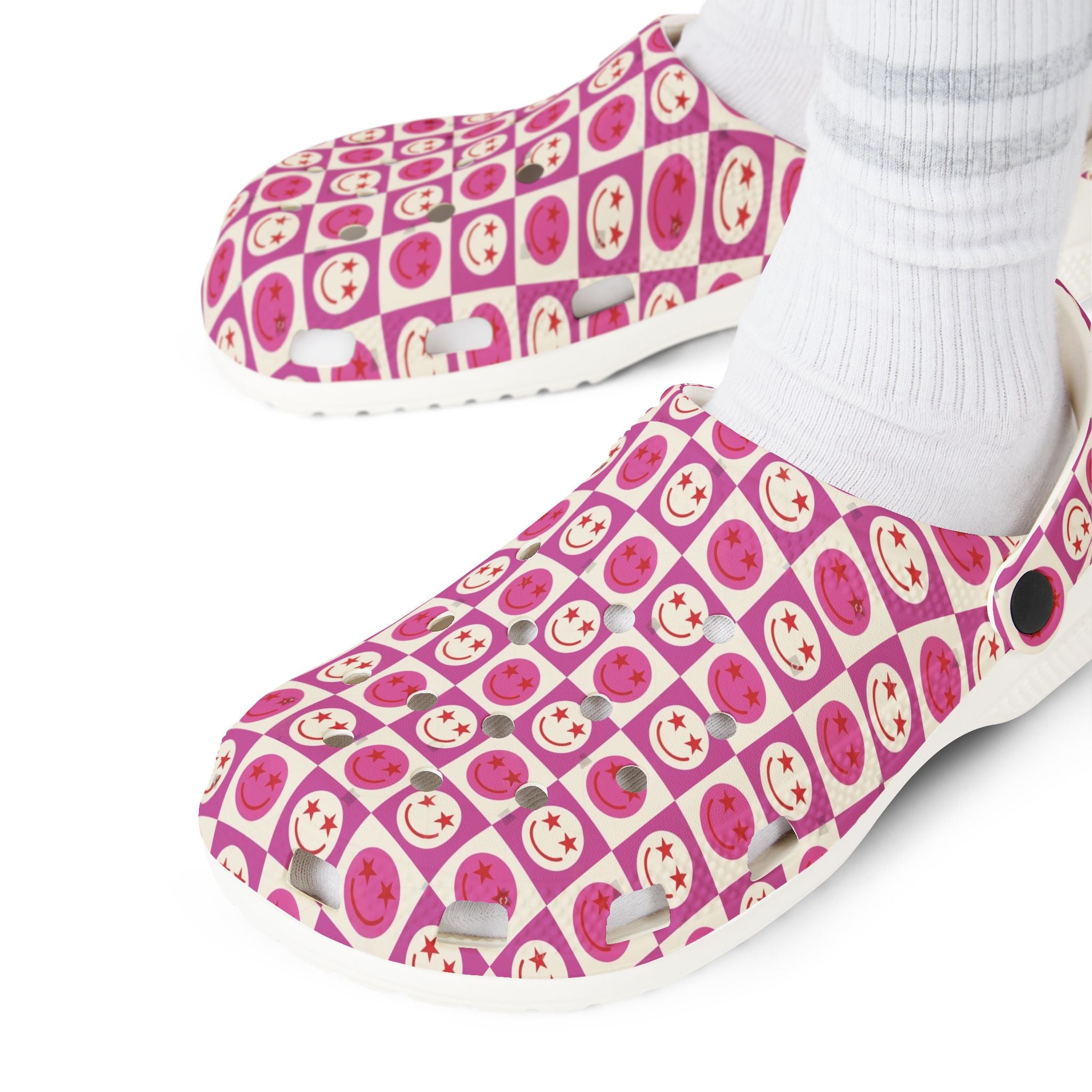Playful Printed Clogs for Fun and Comfort, Colorful Rubber Shoes, Trendy Summer Footwear, Gift for Kids & Adults, Stylish Garden Shoes