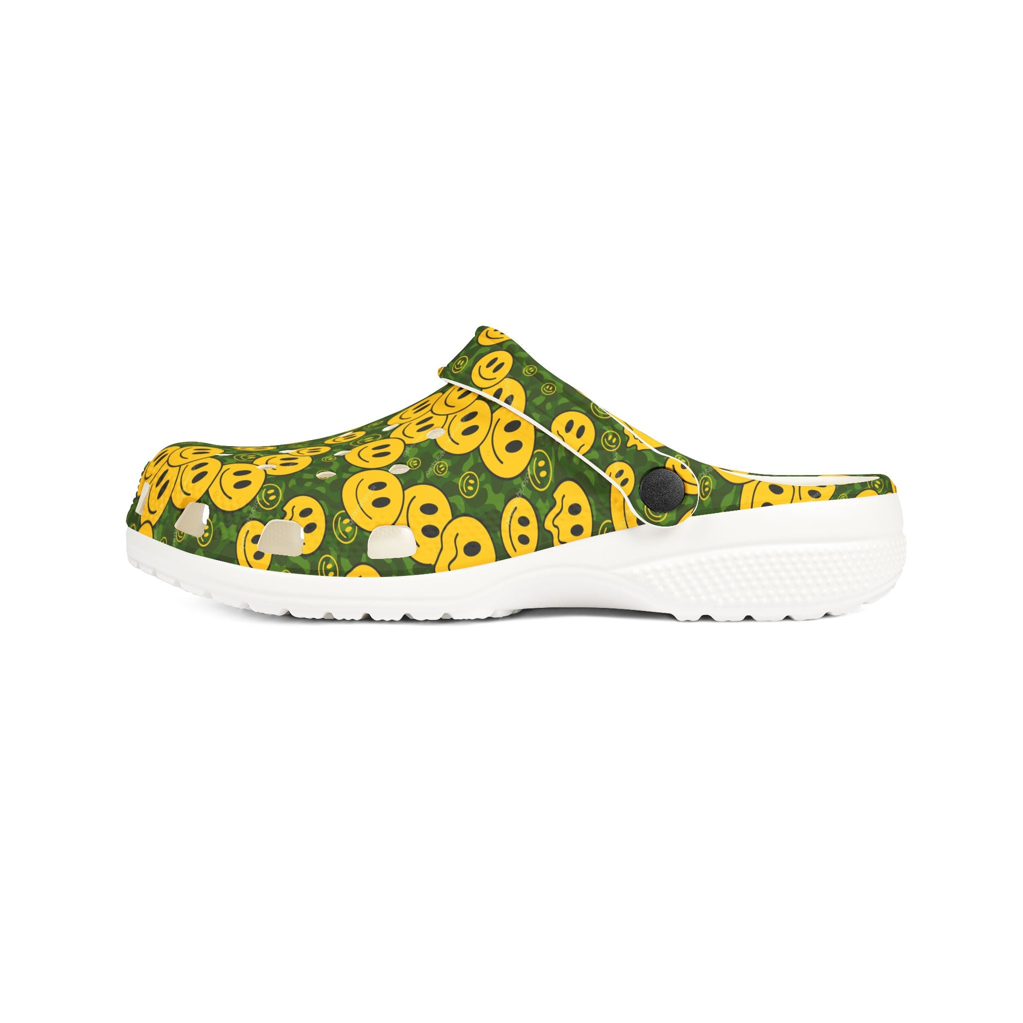 Happy Face EVA Foam Clogs - Fun, Lightweight Footwear, Perfect for Gardening, Beach Days, or Casual Outings, Great Gift Idea