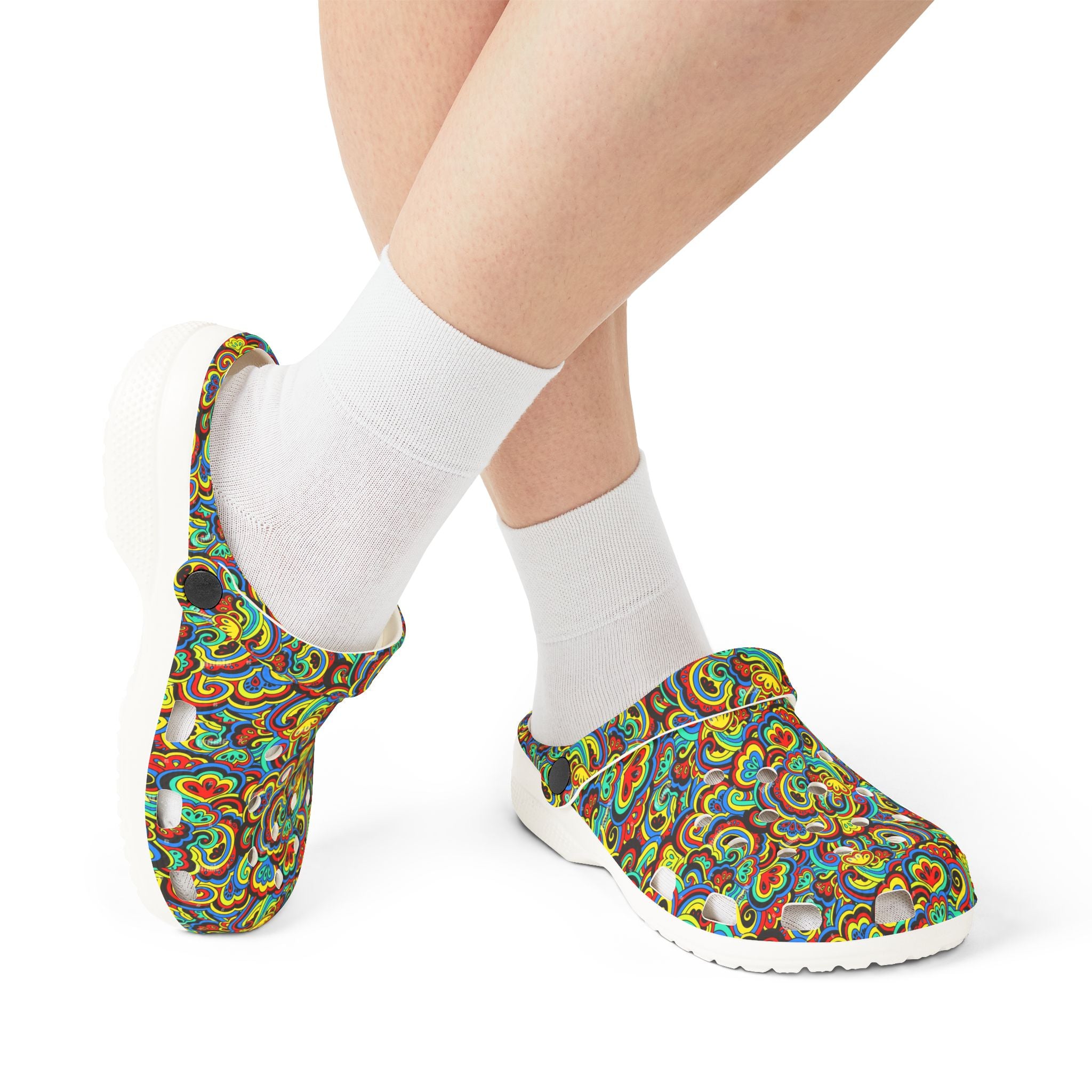 Colorful EVA Foam Rubber Clogs - Fun, Comfortable Footwear for Everyday Leisure, Travel, Gardening, and Spa Days