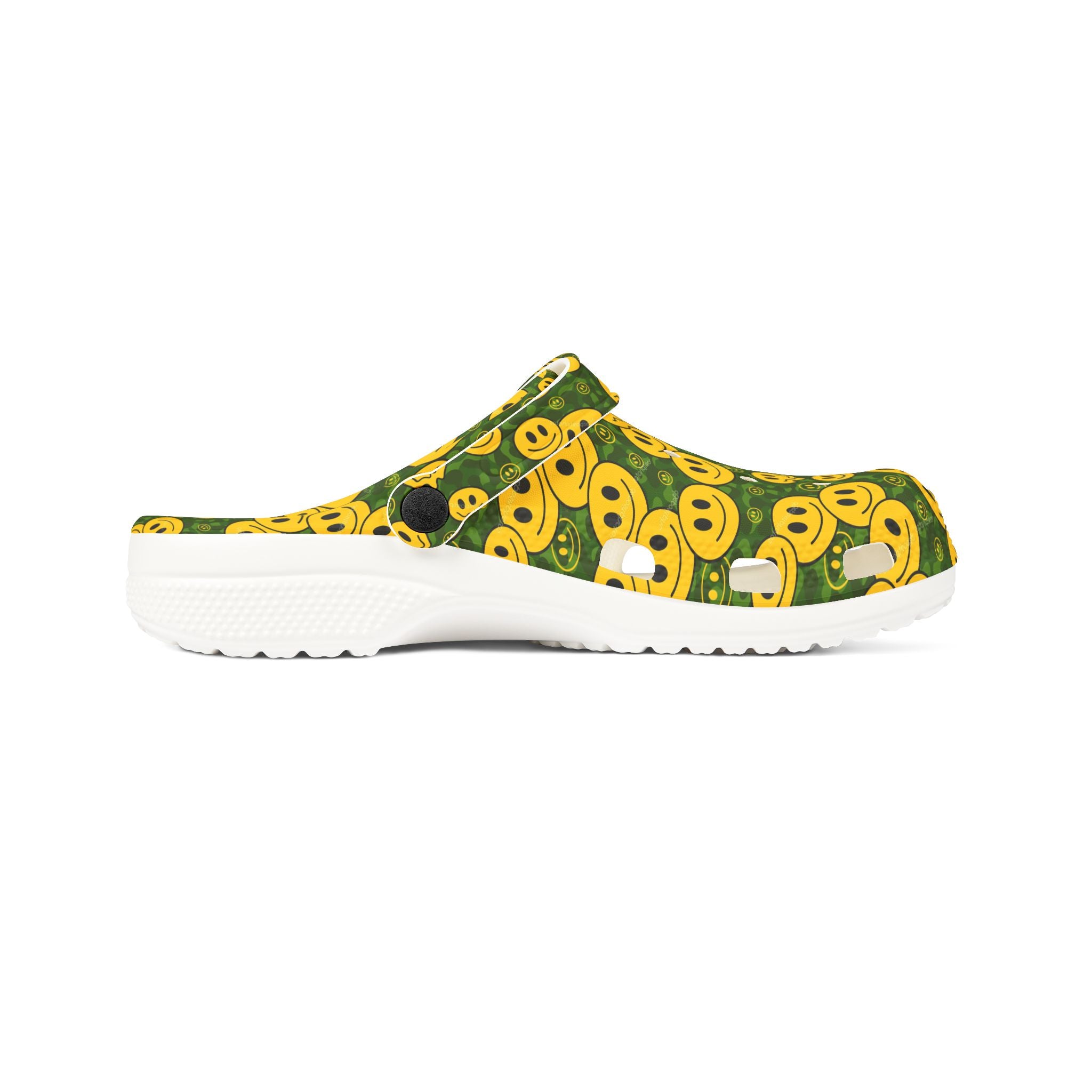 Happy Face EVA Foam Clogs - Fun, Lightweight Footwear, Perfect for Gardening, Beach Days, or Casual Outings, Great Gift Idea