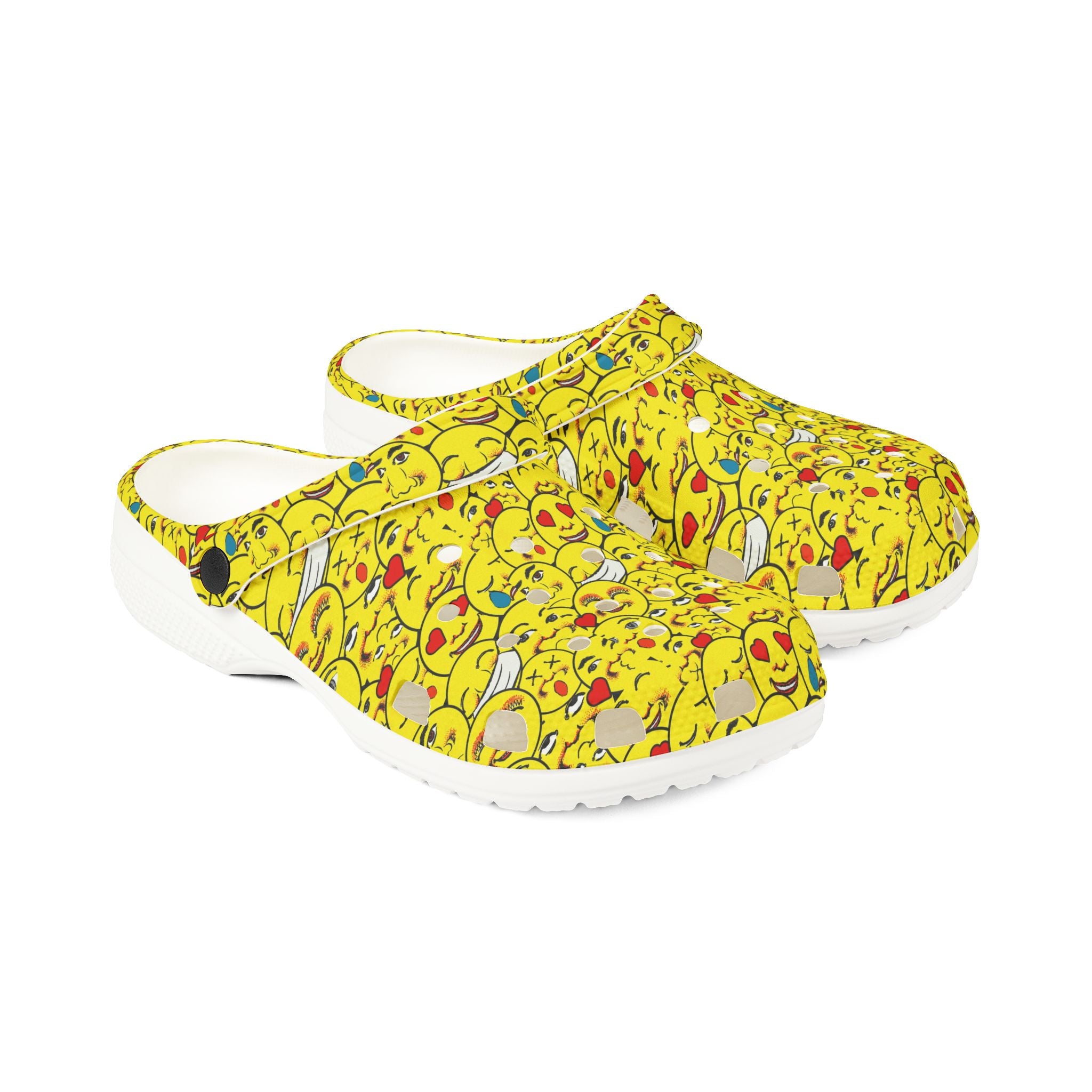 Playful Emoji Clogs - Fun, Comfortable Footwear for Kids & Adults, Great for Casual Wear, Gardening, Parties, and Gifts