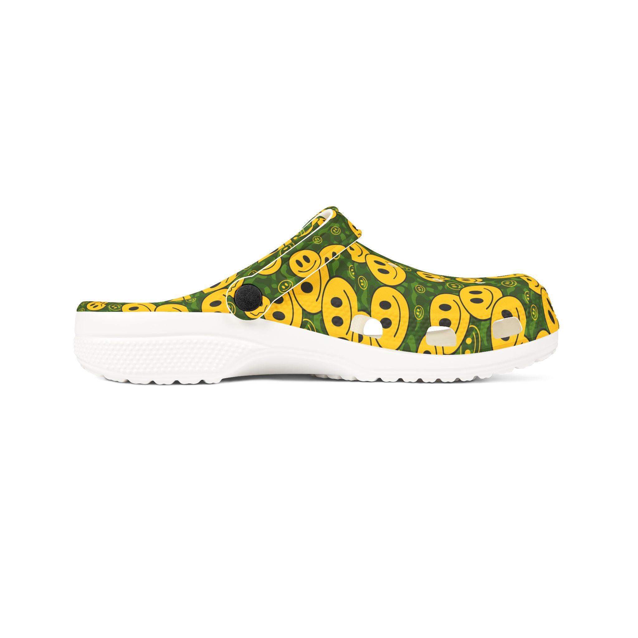 Smiley Face EVA Foam Shoes, Fun Garden Clogs, Colorful Slip-On Footwear, Comfortable Outdoor Shoes, Gifts for Kids & Teens