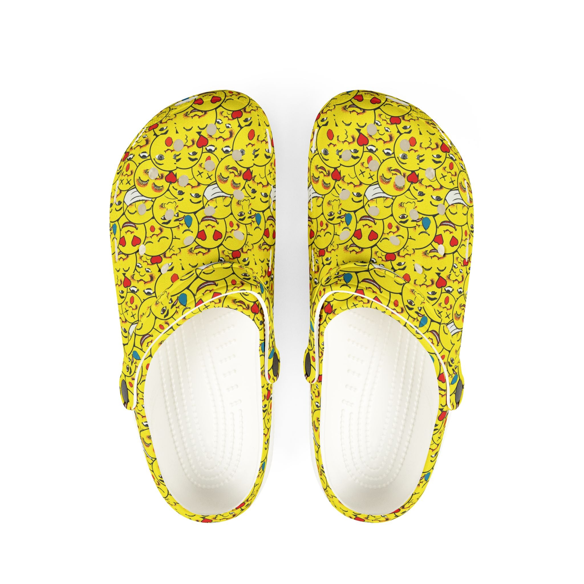 Playful Emoji Clogs - Fun, Comfortable Footwear for Kids & Adults, Great for Casual Wear, Gardening, Parties, and Gifts