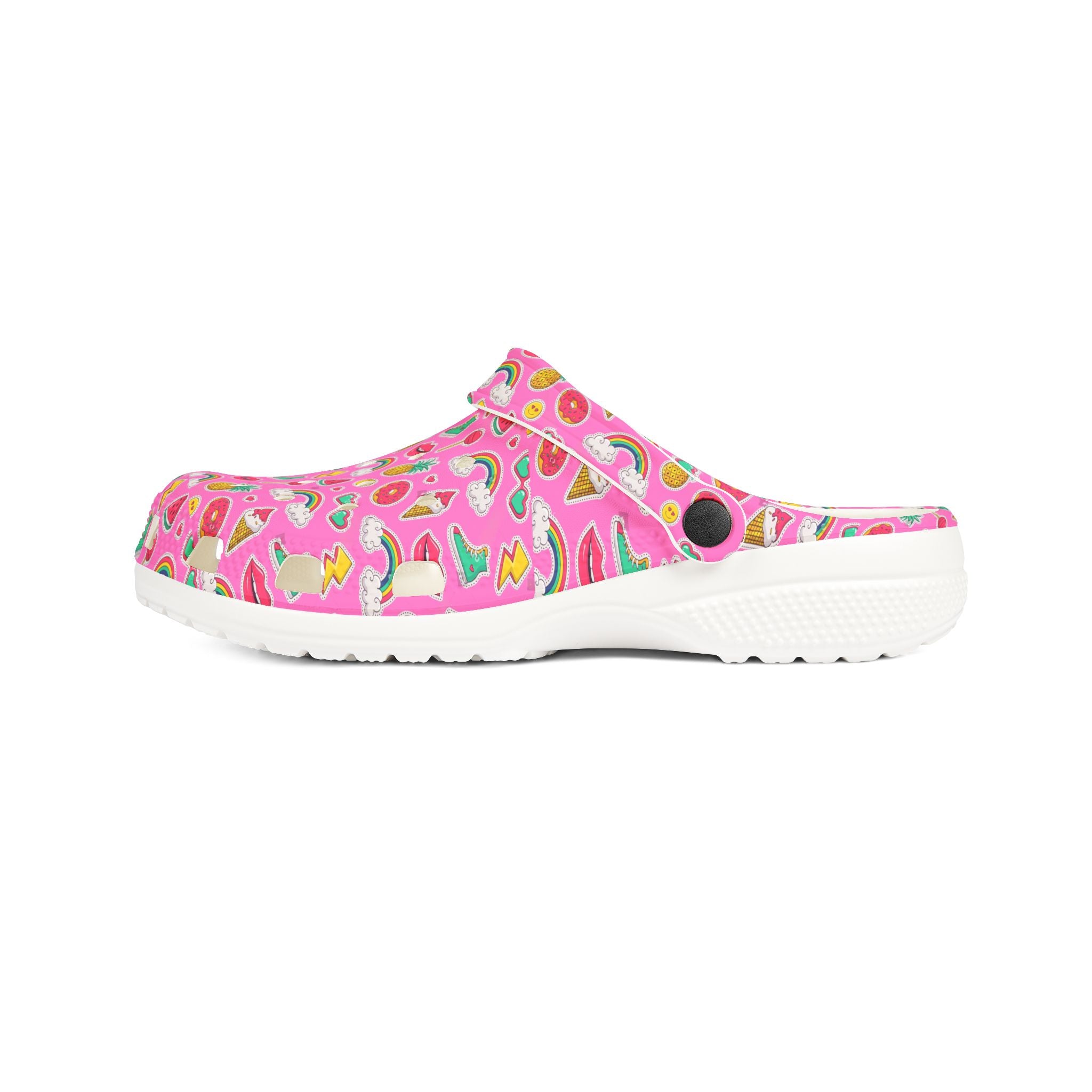 Fun Floral EVA Foam Clogs, Colorful Garden Shoes for Summer, Unique Comfort Footwear, Perfect Gift for Garden Lovers, Playful Design
