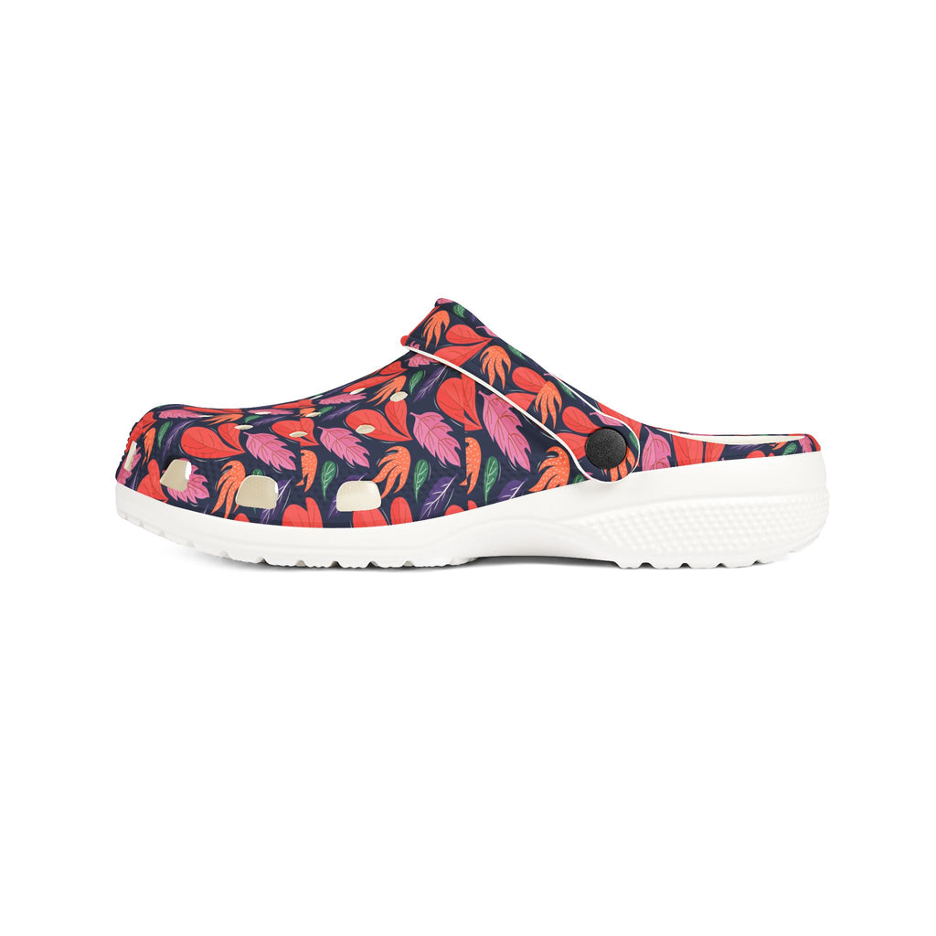 Floral EVA Foam Clogs - Comfortable Garden Shoes, Cute House Slippers, Summer Footwear, Trendy Outdoor Clogs, Stylish Everyday Shoes