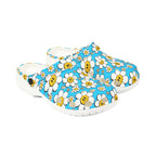 Cheerful Flower Pattern EVA Foam Shoes, Comfortable Garden Clogs, Lightweight Summer Footwear, Fun Outdoor Slip-Ons, Gift for Flower Lovers