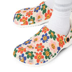 Floral Print EVA Foam Clogs, Comfortable Garden Footwear, Summer Slip-Ons, Perfect for Home, Outdoor, Beach, and Gifting