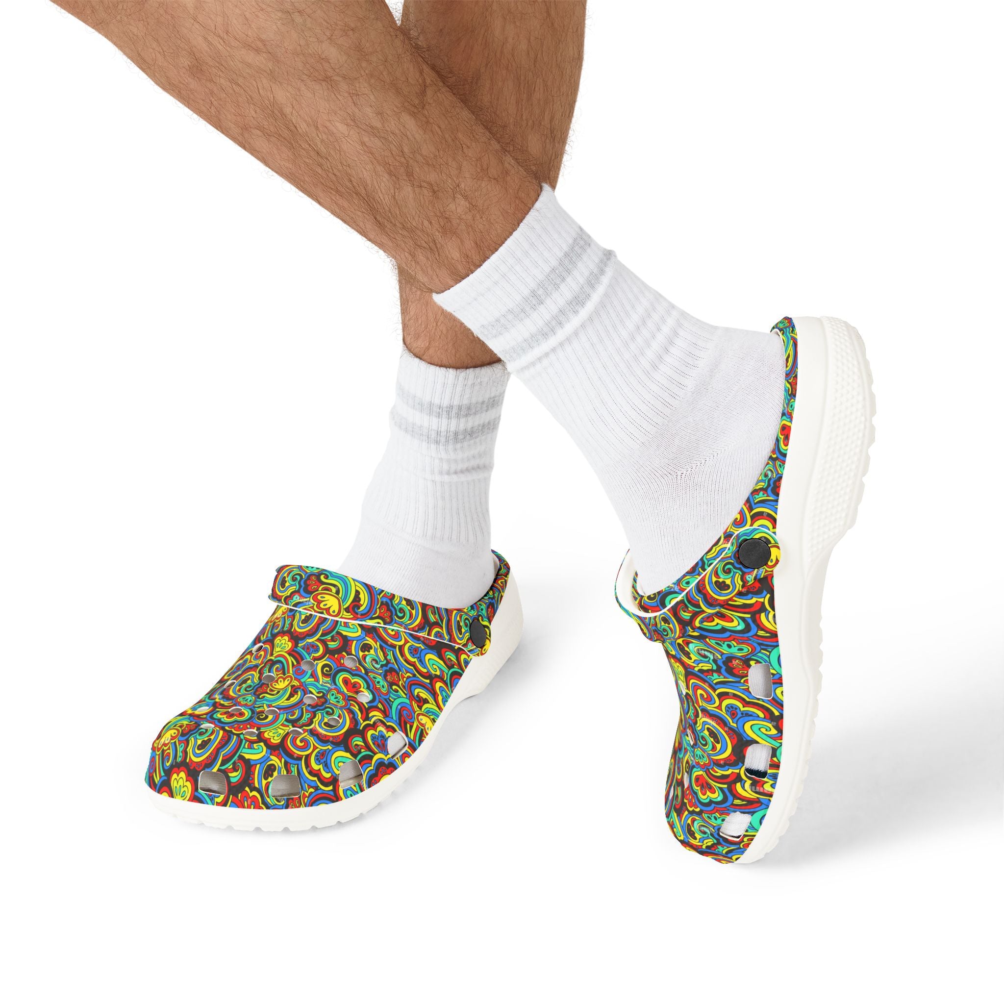 Colorful EVA Foam Rubber Clogs - Fun, Comfortable Footwear for Everyday Leisure, Travel, Gardening, and Spa Days