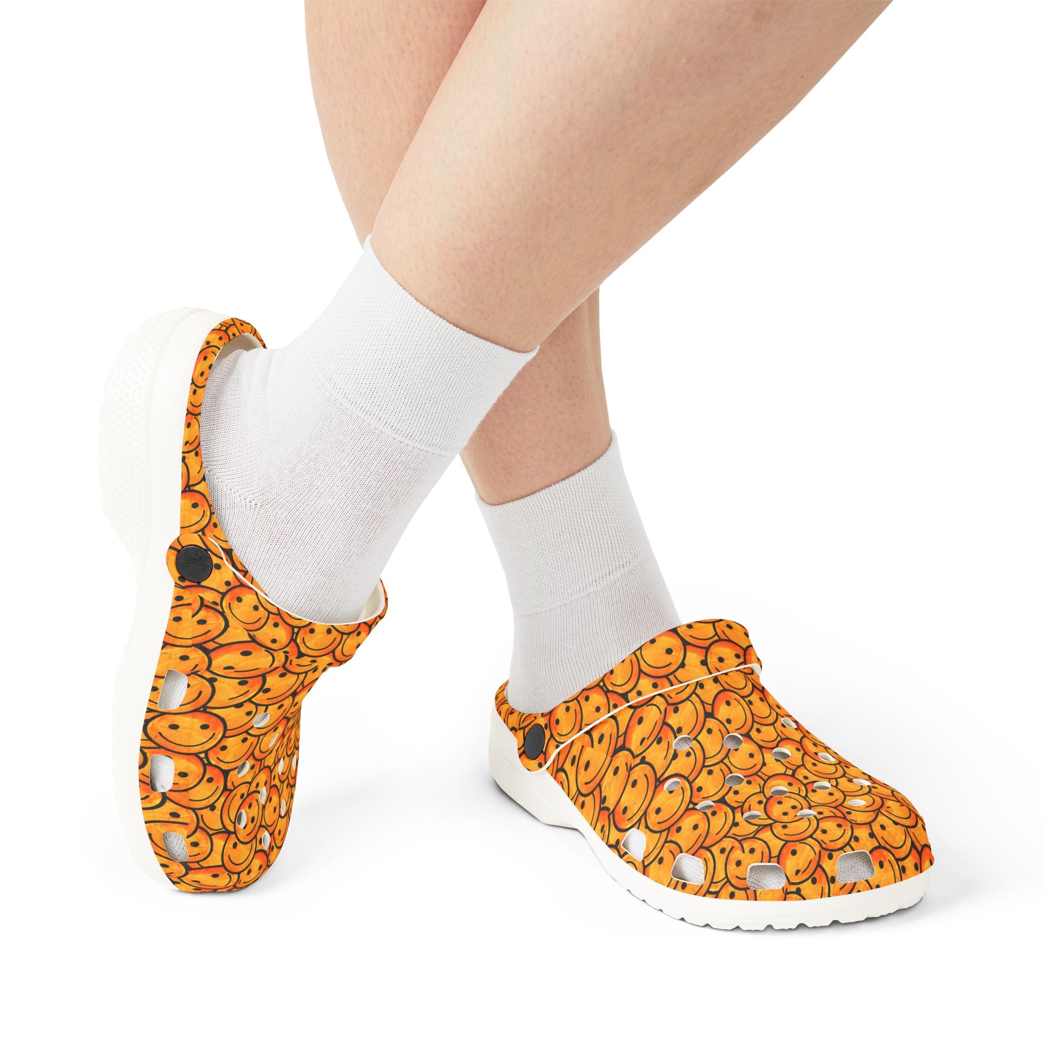 Cheerful EVA Foam Clogs - Fun and Comfortable Slip-On Shoes for Everyday Wear, Great for Gardening, Beach, or Casual Outings, Perfect Gift