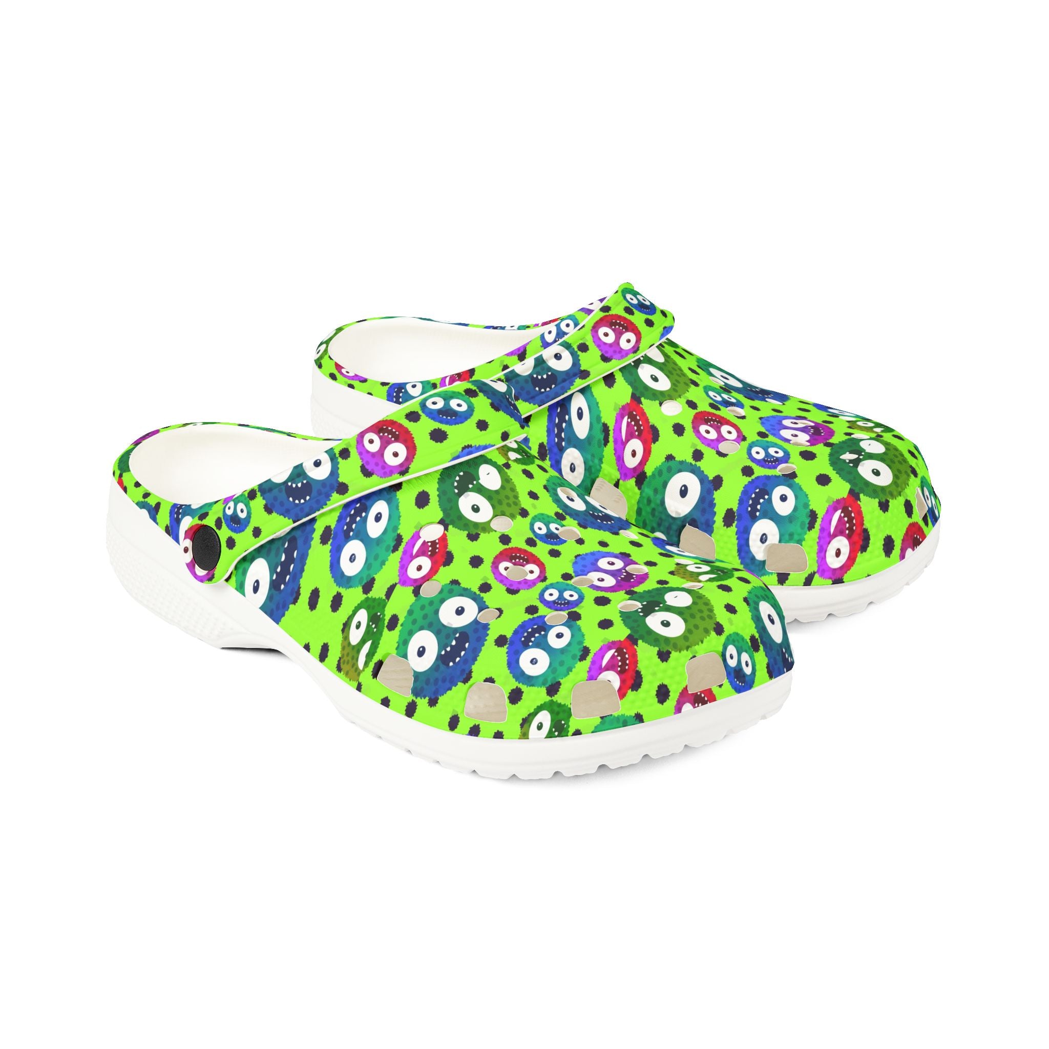 Fun Patterned Clogs for Kids, Colorful Slip-On Foam Shoes, Perfect for Playtime and Outdoor Adventures, Gift for Birthdays and Holidays