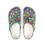 Vibrant AOP EVA Foam Rubber Shoes, Funky Clogs, Colorful Footwear, Unique Garden Shoes, Perfect for Festivals and Everyday Wear