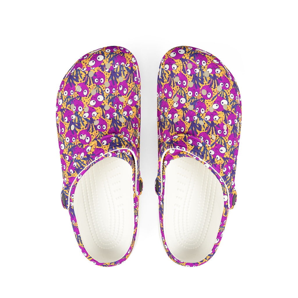 Colorful Patterned EVA Foam Crocs, Fun Slides, Garden Footwear, Summer Clogs, Unique Comfort Shoes