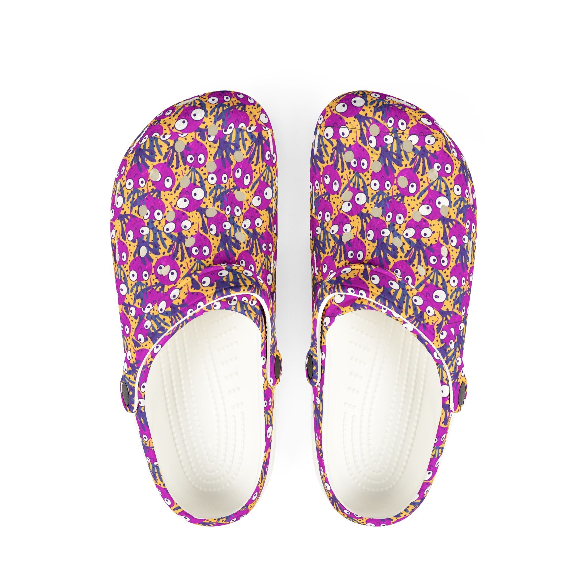 Colorful Patterned EVA Foam Crocs, Fun Slides, Garden Footwear, Summer Clogs, Unique Comfort Shoes
