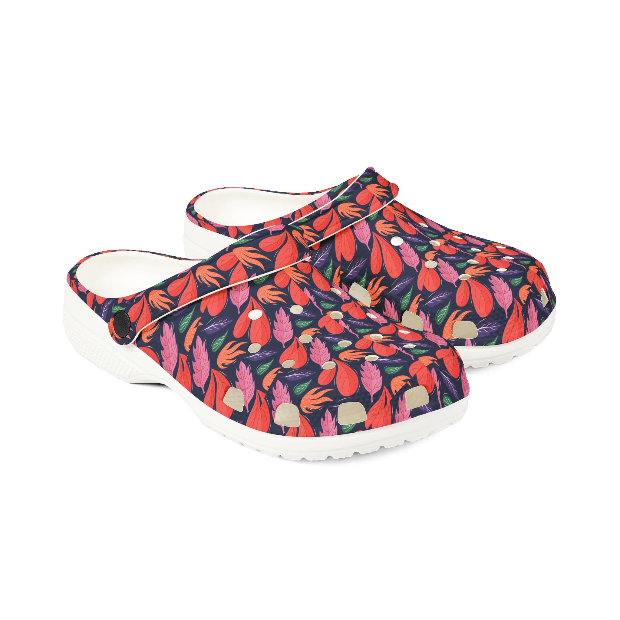 Floral EVA Foam Clogs - Comfortable Garden Shoes, Cute House Slippers, Summer Footwear, Trendy Outdoor Clogs, Stylish Everyday Shoes