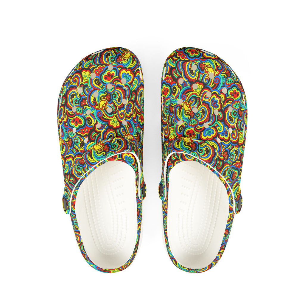 Colorful EVA Foam Rubber Clogs - Fun, Comfortable Footwear for Everyday Leisure, Travel, Gardening, and Spa Days
