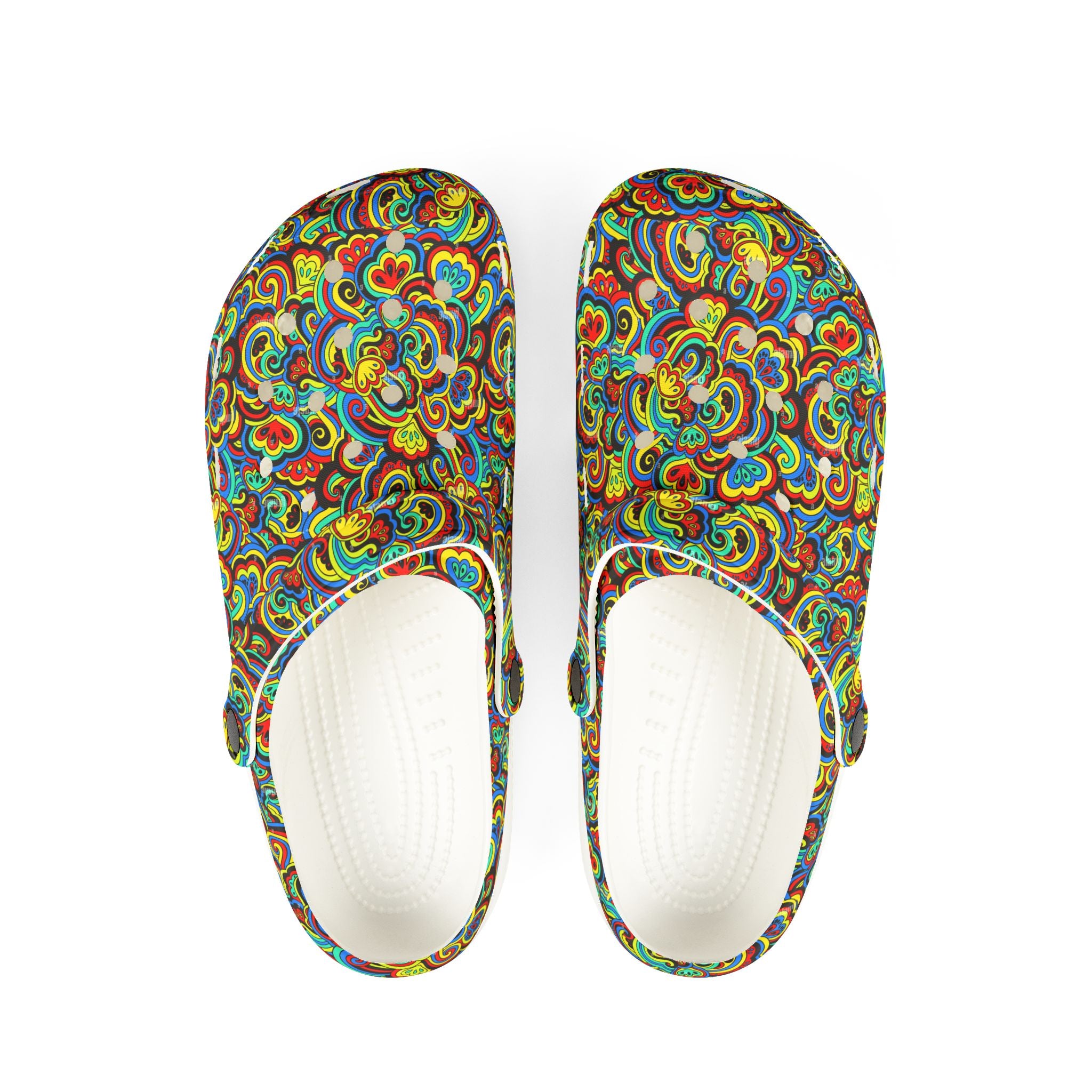 Colorful EVA Foam Rubber Clogs - Fun, Comfortable Footwear for Everyday Leisure, Travel, Gardening, and Spa Days