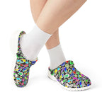Vibrant AOP EVA Foam Rubber Shoes, Funky Clogs, Colorful Footwear, Unique Garden Shoes, Perfect for Festivals and Everyday Wear