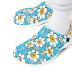 Cheerful Flower Pattern EVA Foam Shoes, Comfortable Garden Clogs, Lightweight Summer Footwear, Fun Outdoor Slip-Ons, Gift for Flower Lovers