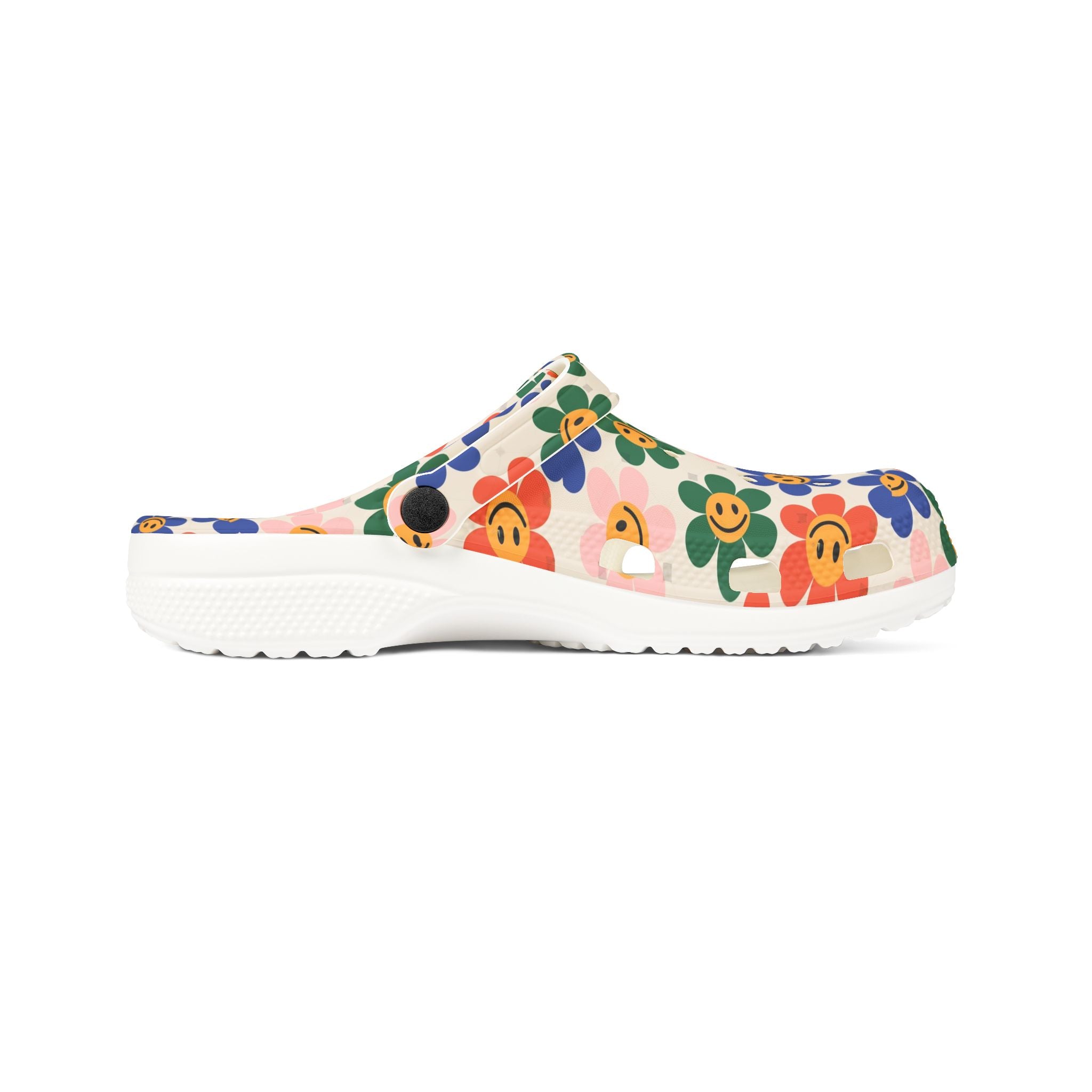 Floral Print EVA Foam Clogs, Comfortable Garden Footwear, Summer Slip-Ons, Perfect for Home, Outdoor, Beach, and Gifting