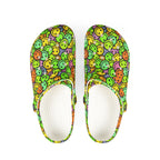Colorful Smile Face Clogs - Fun Footwear for Every Occasion, Comfortable EVA Foam Shoes, Perfect for Home, Garden, and Parties