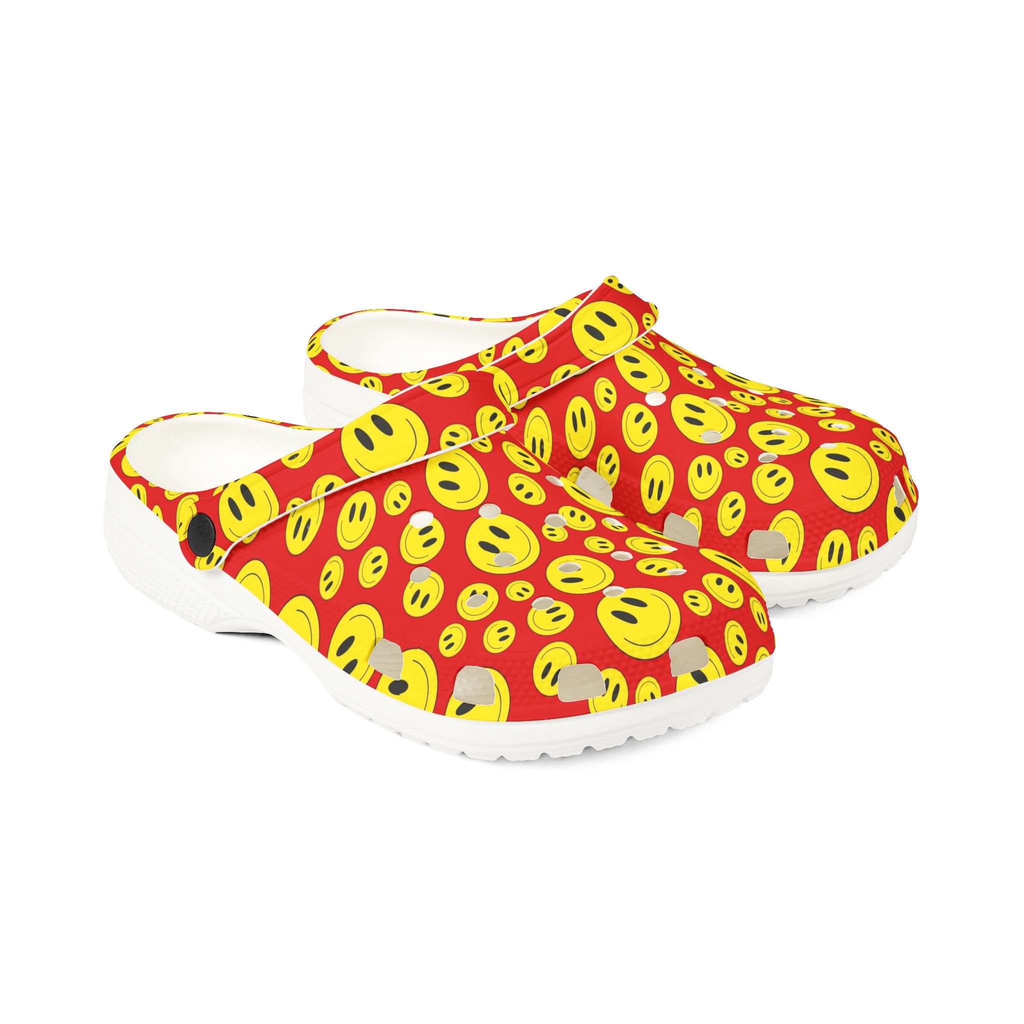Fun Emoji Clogs - Colorful EVA Foam Shoes, Perfect for Casual Wear, Summer Outings, Festivals, Gift for Teens, Garden Slippers