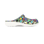 Vibrant AOP EVA Foam Rubber Shoes, Funky Clogs, Colorful Footwear, Unique Garden Shoes, Perfect for Festivals and Everyday Wear