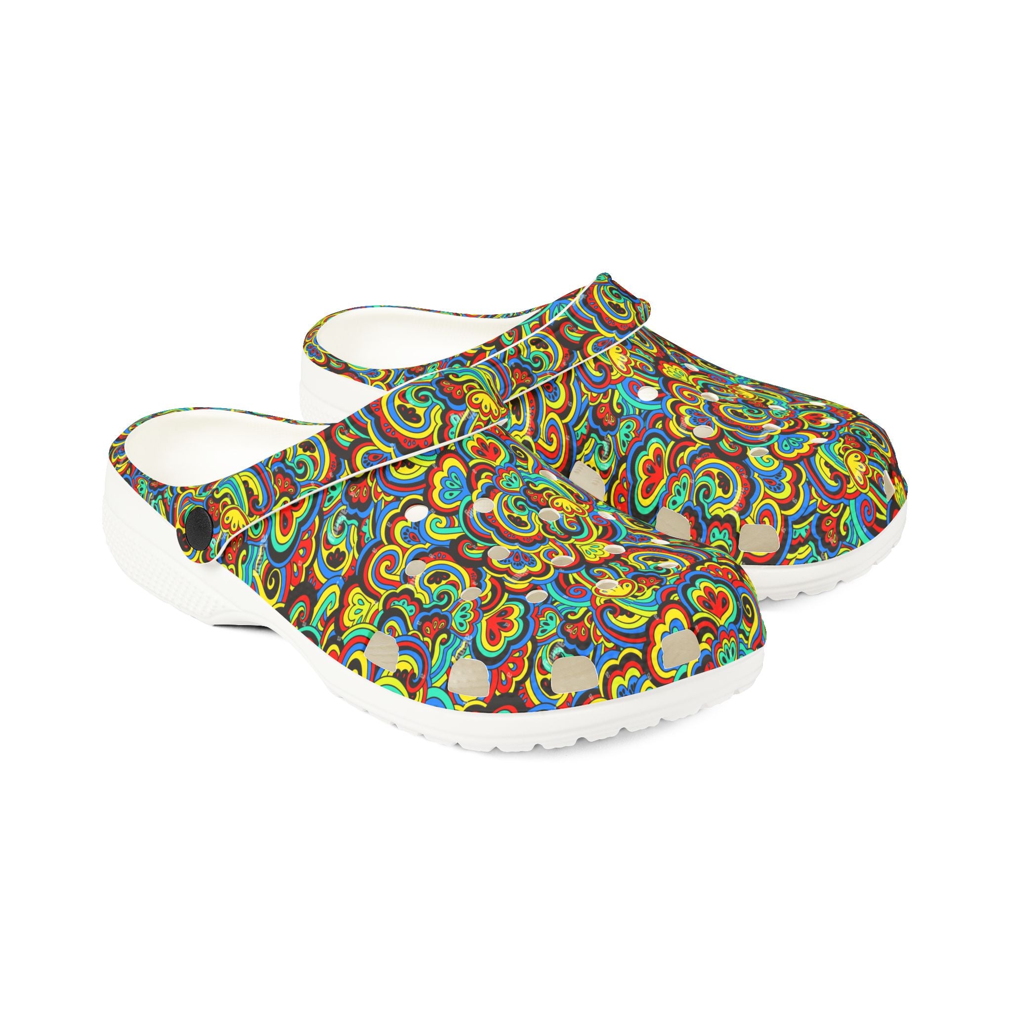 Colorful EVA Foam Rubber Clogs - Fun, Comfortable Footwear for Everyday Leisure, Travel, Gardening, and Spa Days