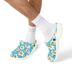 Cheerful Flower Pattern EVA Foam Shoes, Comfortable Garden Clogs, Lightweight Summer Footwear, Fun Outdoor Slip-Ons, Gift for Flower Lovers