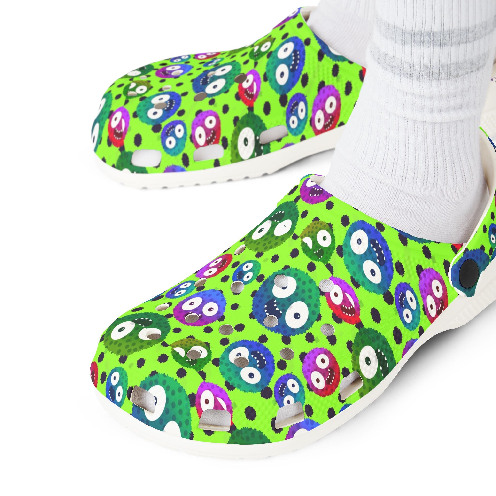 Fun Patterned Clogs for Kids, Colorful Slip-On Foam Shoes, Perfect for Playtime and Outdoor Adventures, Gift for Birthdays and Holidays