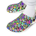 Vibrant AOP EVA Foam Rubber Shoes, Funky Clogs, Colorful Footwear, Unique Garden Shoes, Perfect for Festivals and Everyday Wear