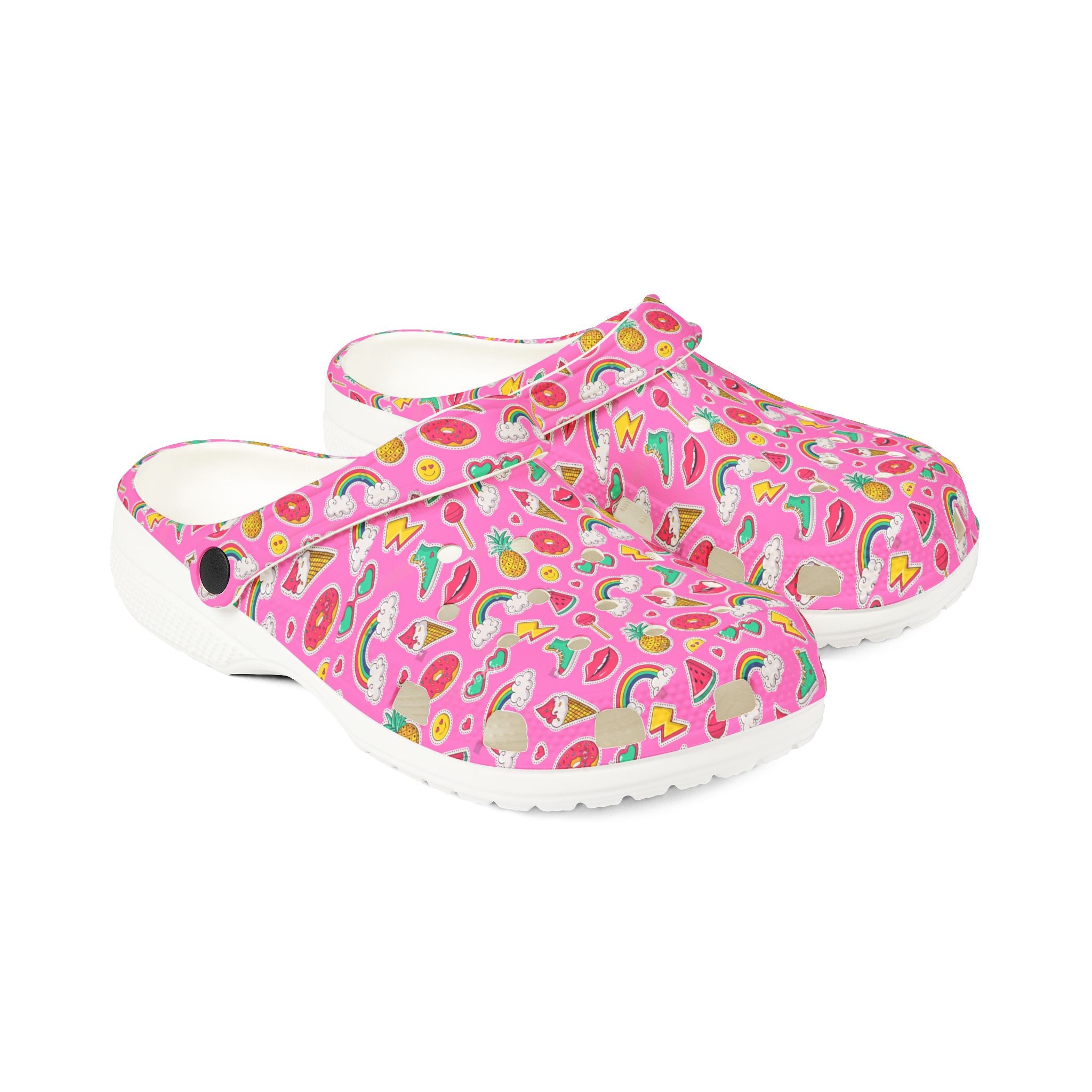 Fun Floral EVA Foam Clogs, Colorful Garden Shoes for Summer, Unique Comfort Footwear, Perfect Gift for Garden Lovers, Playful Design