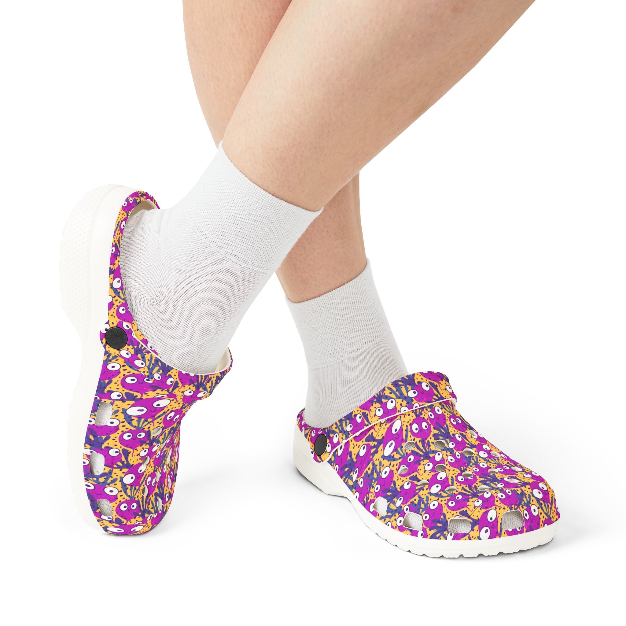 Colorful Patterned EVA Foam Crocs, Fun Slides, Garden Footwear, Summer Clogs, Unique Comfort Shoes