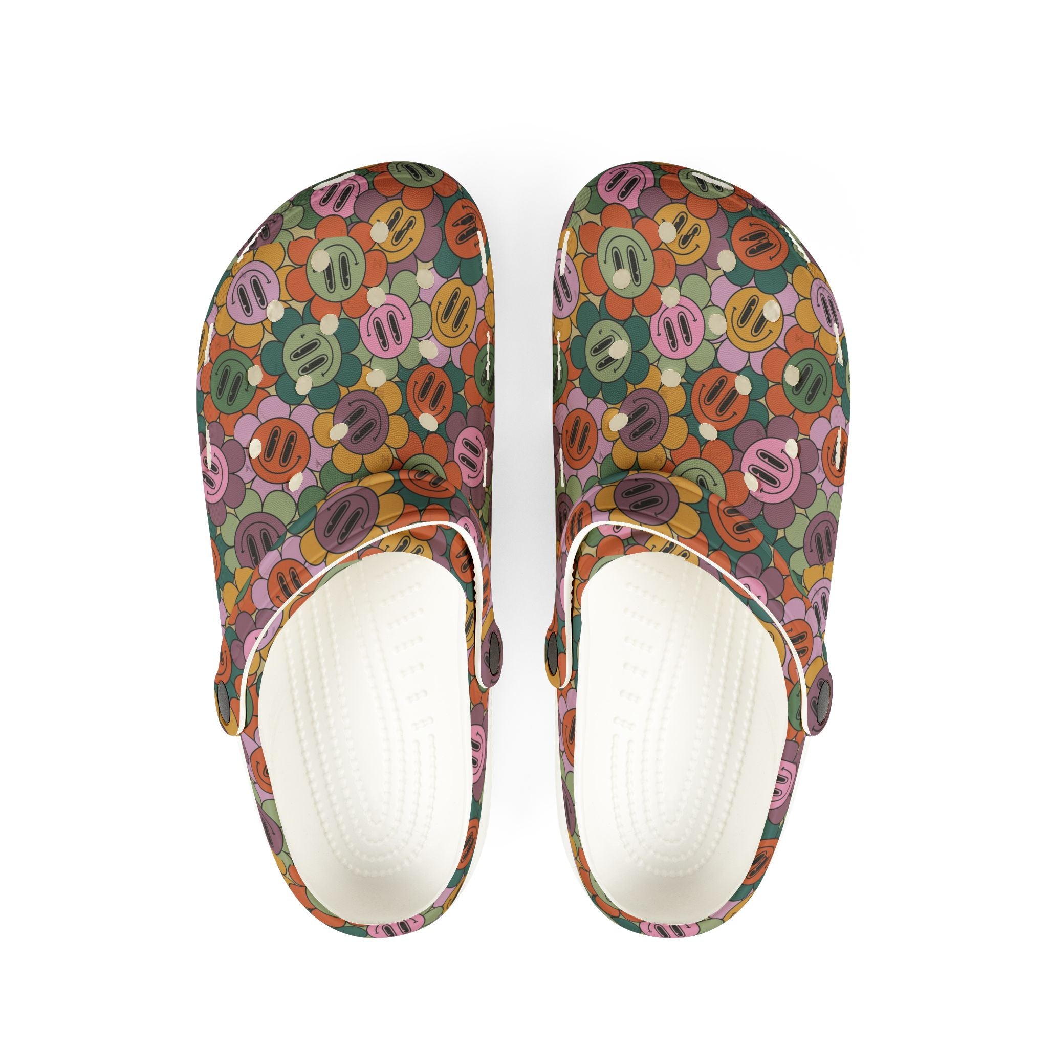 Colorful AOP EVA Foam Shoes for Comfort, Fun Indoor Slippers, Unique Casual Footwear, Gift Idea for Friends, Cheerful Everyday Shoes